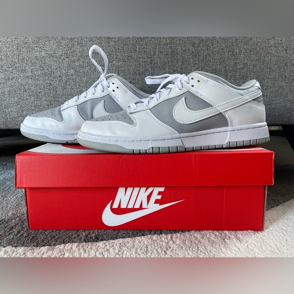 Nike Other - Men’s Nike Dunk Lows Retro White Grey Size 9US